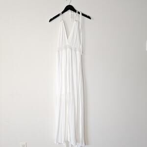 NWT halter top white dress,  medium